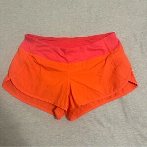 lululemon athletica Women's Athletic Shorts in Orange and Pink